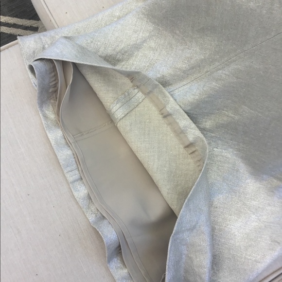 Stunning Silver Lame Real Clothes skirt Saks 5th💃 - Picture 4 of 4